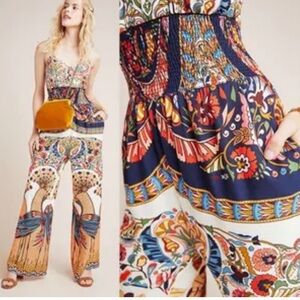 Farm Rio for Anthropologie Colorful Bohemian Jumpsuit